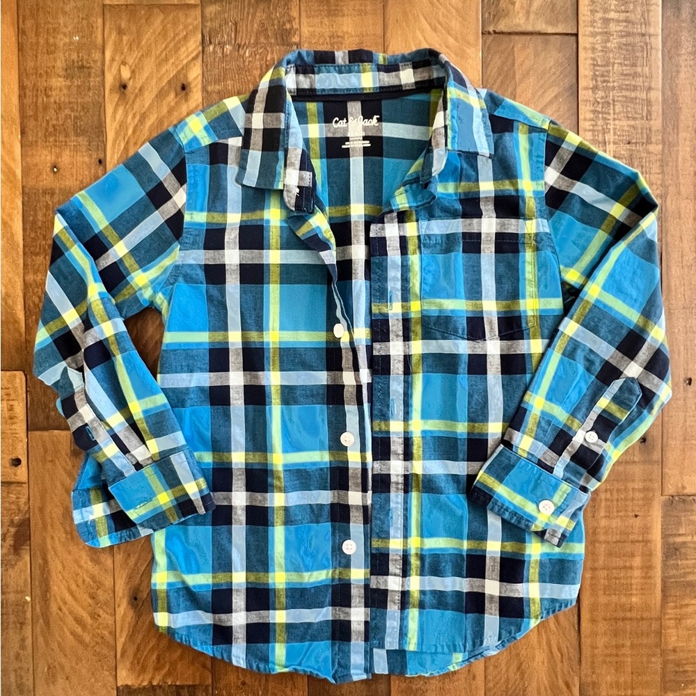 Cat and Jack Button down xs 4/5